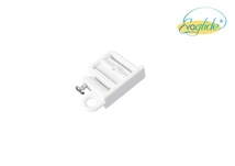 H PROFILE ENDCAP WITH FIXED CARRIER WHITE (780810)